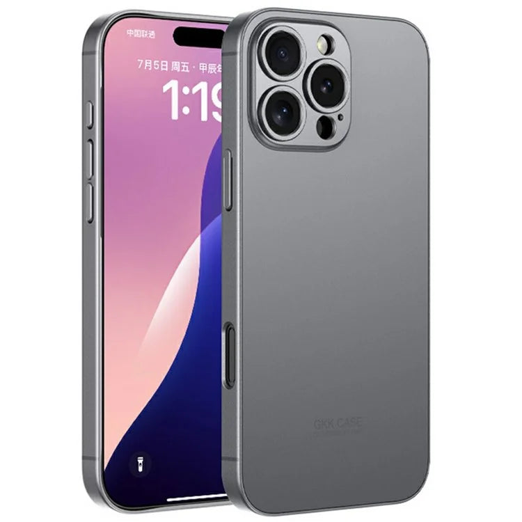 GKK For iPhone 16 Pro Max Case Metallic Paint AG Matte Skin-Touch TPU+PC Phone Cover