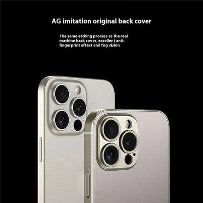 GKK For iPhone 16 Pro Max Case Metallic Paint AG Matte Skin-Touch TPU+PC Phone Cover