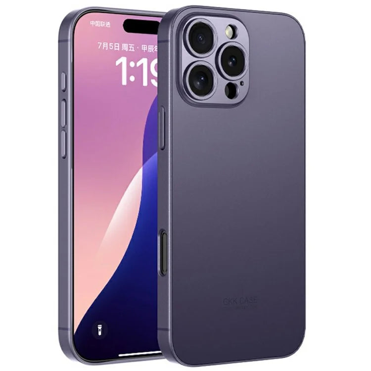 GKK For iPhone 16 Pro Max Case Metallic Paint AG Matte Skin-Touch TPU+PC Phone Cover