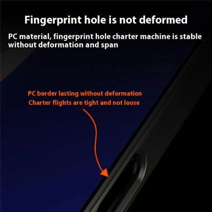 GKK For iPhone 16 Pro Max Case Textured PU Leather Covered TPU+PC Anti-Fingerprint Phone Cover