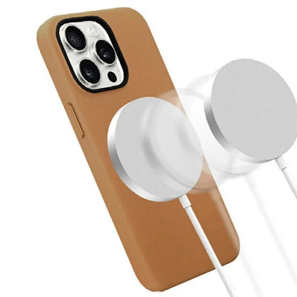 KZDOO For iPhone 16 Pro Case Compatible with MagSafe PU+PC Shockproof Phone Cover