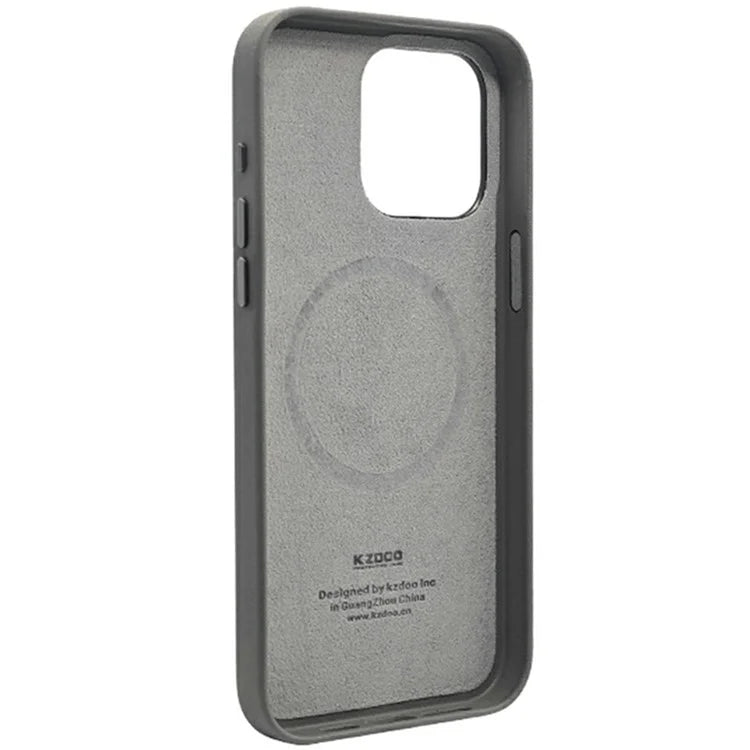 KZDOO For iPhone 16 Pro Case Compatible with MagSafe PU+PC Shockproof Phone Cover