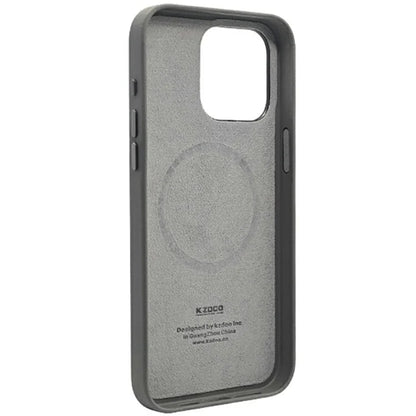 KZDOO For iPhone 16 Pro Case Compatible with MagSafe PU+PC Shockproof Phone Cover