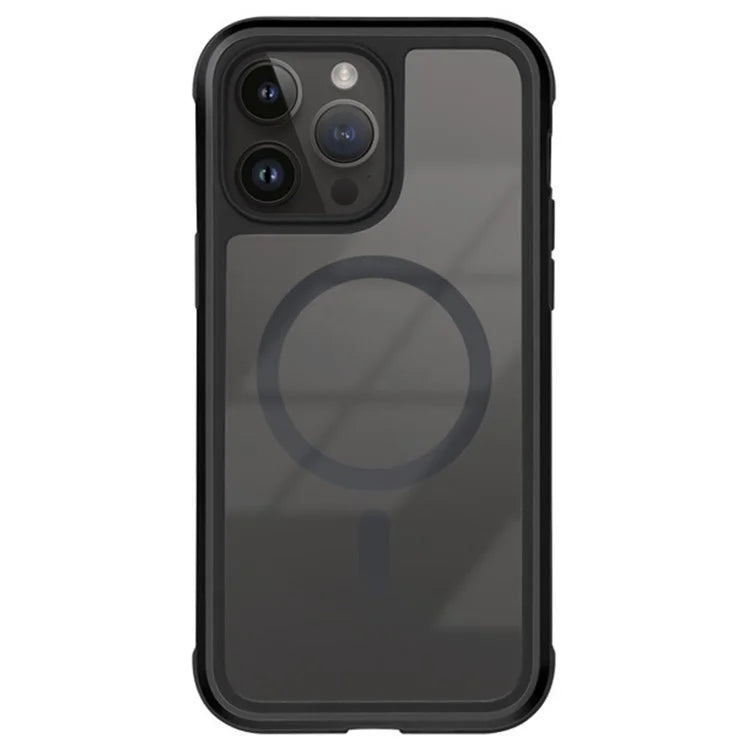 KZDOO For iPhone 16 Pro Max Case Compatible with MagSafe Metal Frame TPU+PC Phone Cover