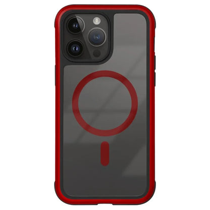 KZDOO For iPhone 16 Pro Max Case Compatible with MagSafe Metal Frame TPU+PC Phone Cover