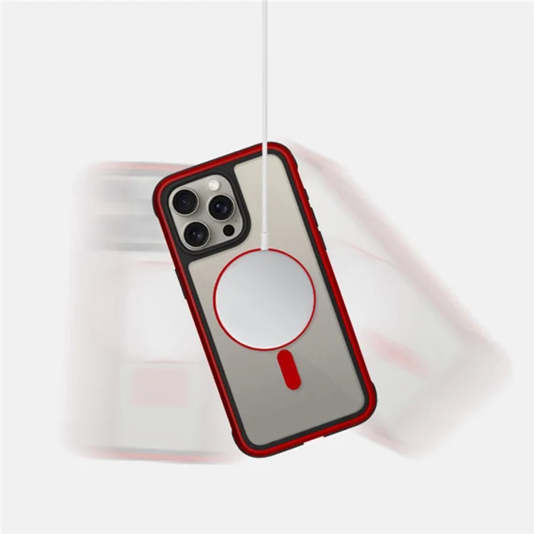 KZDOO For iPhone 16 Pro Max Case Compatible with MagSafe Metal Frame TPU+PC Phone Cover