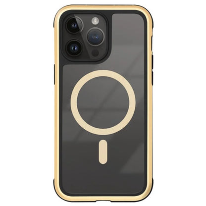 KZDOO For iPhone 16 Pro Max Case Compatible with MagSafe Metal Frame TPU+PC Phone Cover