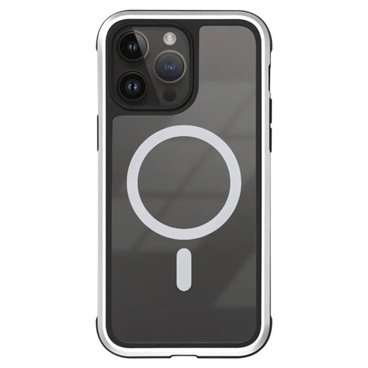 KZDOO For iPhone 16 Pro Max Case Compatible with MagSafe Metal Frame TPU+PC Phone Cover