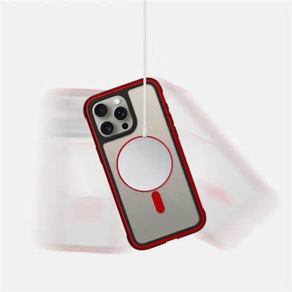 KZDOO For iPhone 16 Pro Max Case Compatible with MagSafe Metal Frame TPU+PC Phone Cover