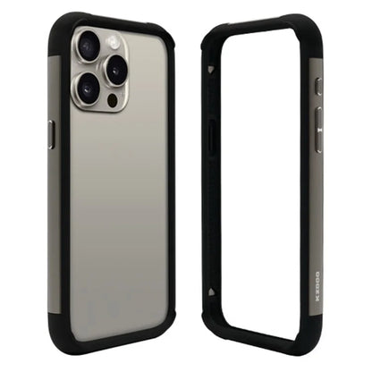 KZDOO For iPhone 16 Pro Metal Bumper Case Shock Absorbent Cell Phone Frame Case