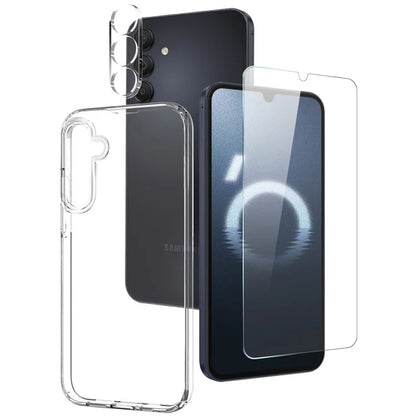 NORTHJO For Samsung Galaxy A16 5G TPU Phone Case Set with Front Screen Protector+Lens Film