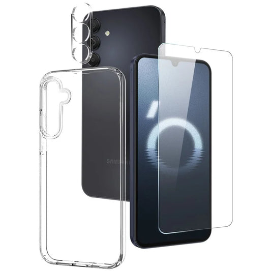NORTHJO For Samsung Galaxy A16 5G TPU Phone Case Set with Front Screen Protector+Lens Film