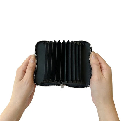 For iPhone 16 Pro Max Case Detachable Zipper Card Bag PU+TPU Kickstand Phone Case with Strap