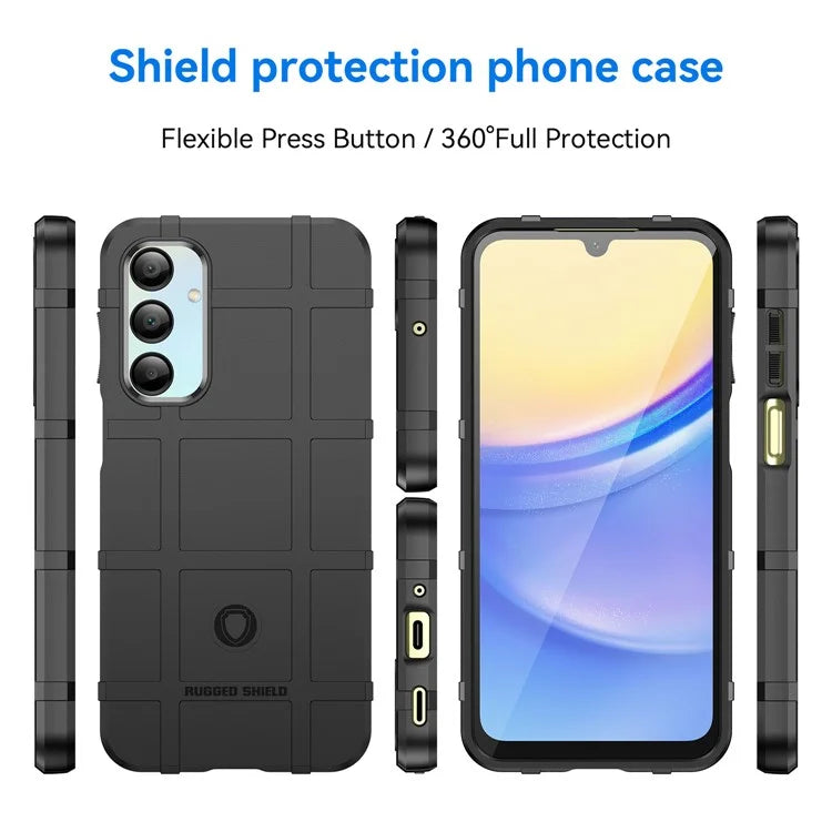 For Samsung Galaxy A16 5G Case Grid Design Soft TPU Scratch-Proof Phone Cover
