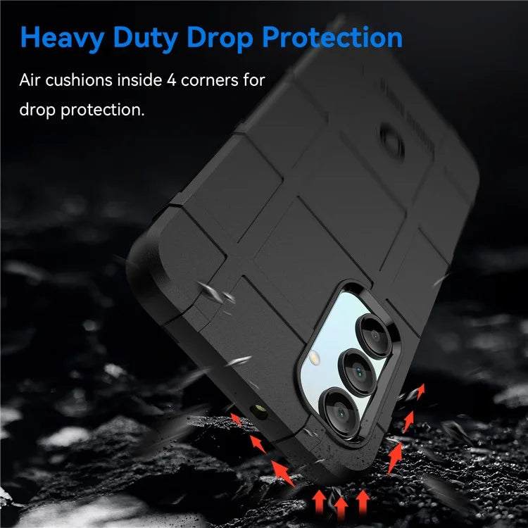 For Samsung Galaxy A16 5G Case Grid Design Soft TPU Scratch-Proof Phone Cover