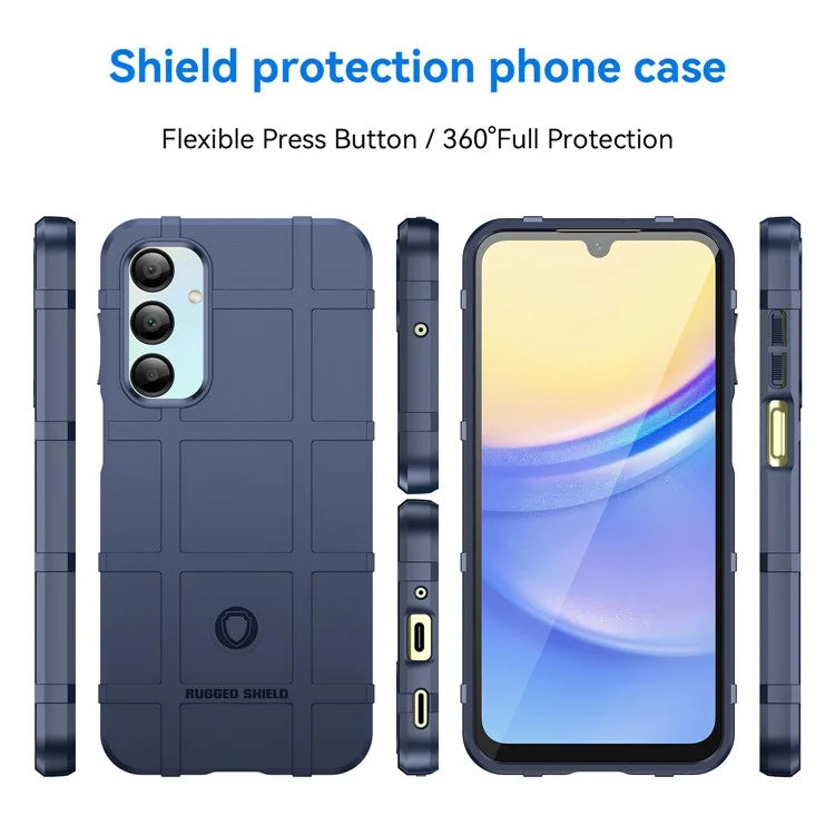 For Samsung Galaxy A16 5G Case Grid Design Soft TPU Scratch-Proof Phone Cover