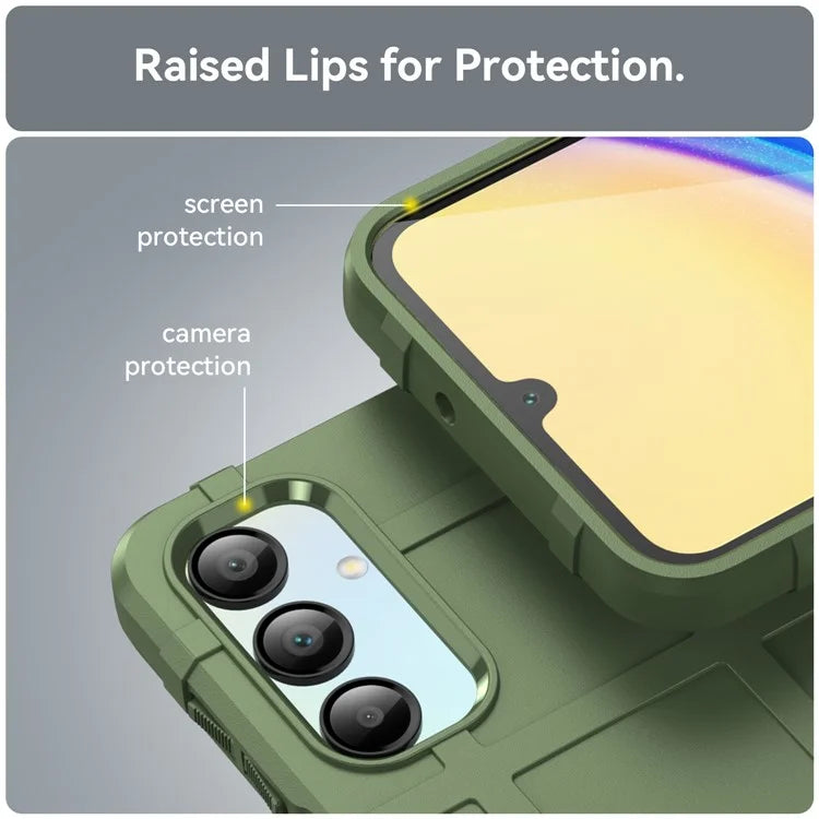 For Samsung Galaxy A16 5G Case Grid Design Soft TPU Scratch-Proof Phone Cover
