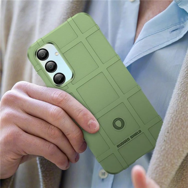 For Samsung Galaxy A16 5G Case Grid Design Soft TPU Scratch-Proof Phone Cover
