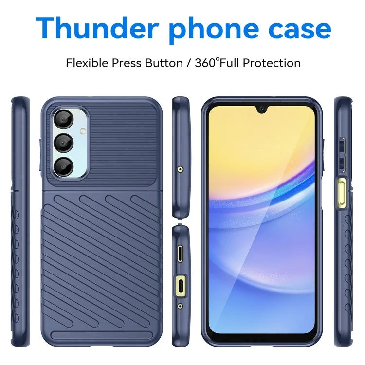 For Samsung Galaxy A16 5G Case Twill Texture TPU Shockproof Protective Phone Cover