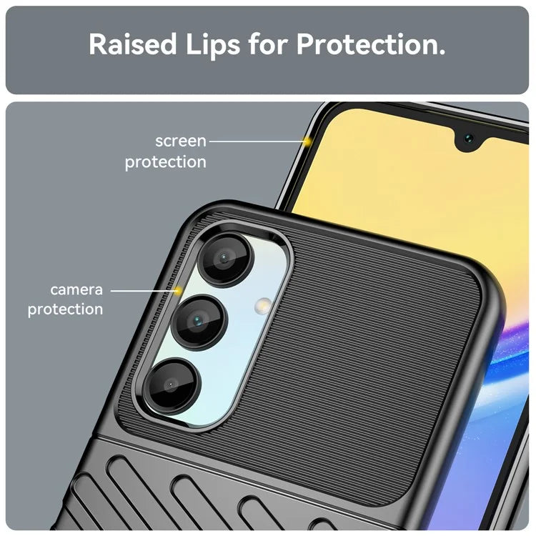 For Samsung Galaxy A16 5G Case Twill Texture TPU Shockproof Protective Phone Cover