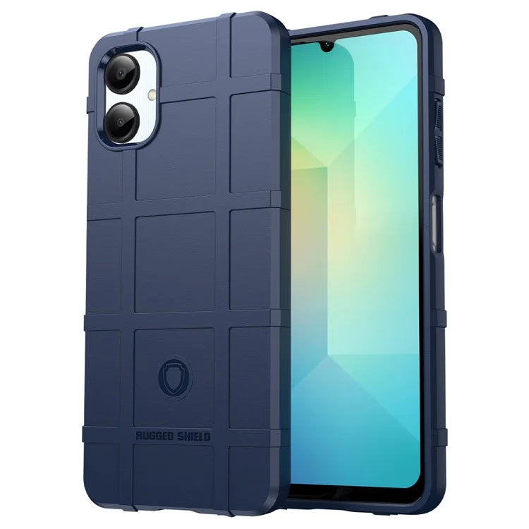 For Samsung Galaxy A06 Case Grid Design Soft TPU Scratch-Proof Phone Cover