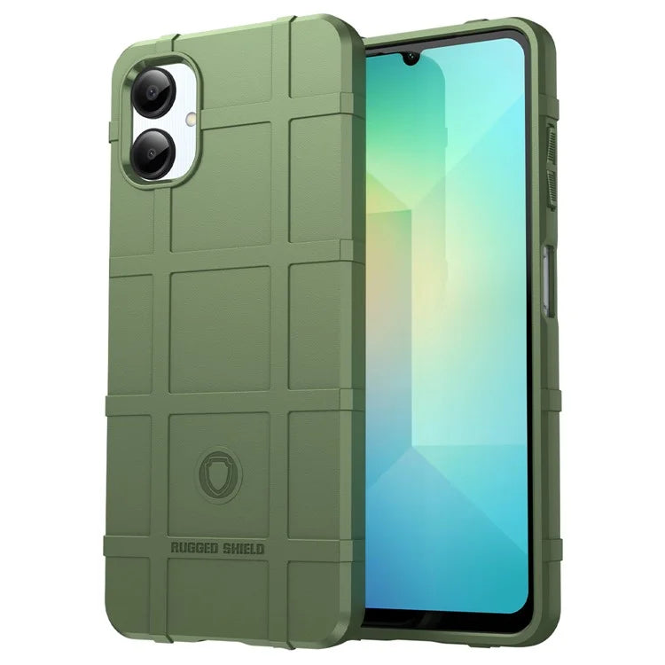 For Samsung Galaxy A06 Case Grid Design Soft TPU Scratch-Proof Phone Cover