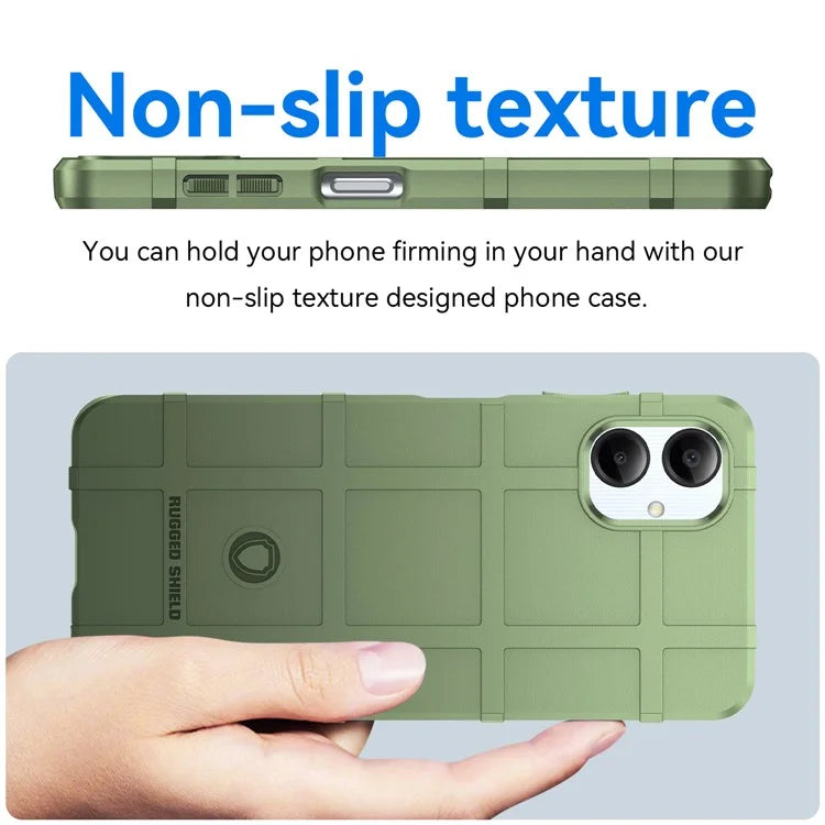 For Samsung Galaxy A06 Case Grid Design Soft TPU Scratch-Proof Phone Cover
