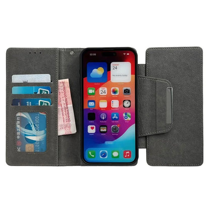 For iPhone 16 Pro Max Case Detachable 2-in-1 Magnetic Closure PU Leather Wallet Phone Case