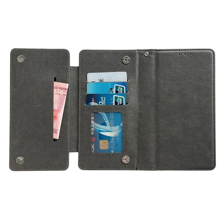 For iPhone 16 Pro Max Case Detachable 2-in-1 Magnetic Closure PU Leather Wallet Phone Case