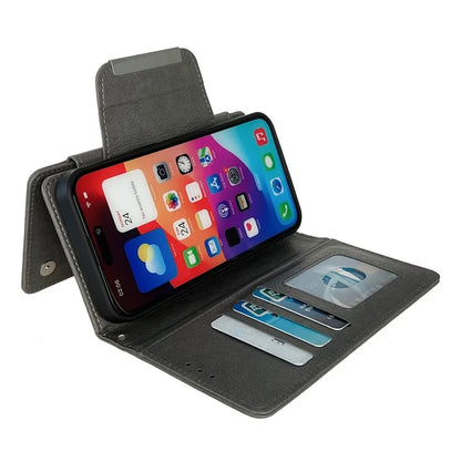 For iPhone 16 Pro Max Case Detachable 2-in-1 Magnetic Closure PU Leather Wallet Phone Case