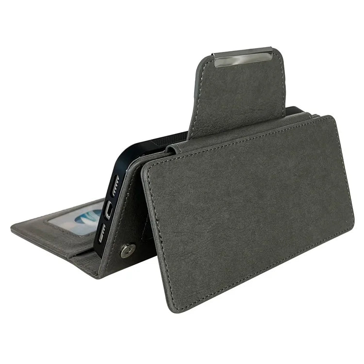 For iPhone 16 Pro Max Case Detachable 2-in-1 Magnetic Closure PU Leather Wallet Phone Case