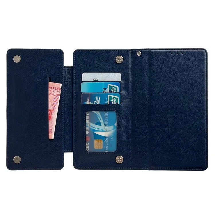 For iPhone 16 Pro Max Case Detachable 2-in-1 Magnetic Closure PU Leather Wallet Phone Case