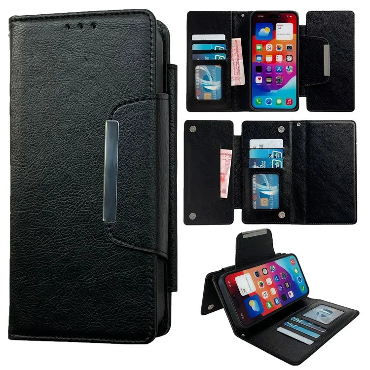 For iPhone 16 Plus Case Detachable 2-in-1 Magnetic Closure PU Leather Wallet Phone Case