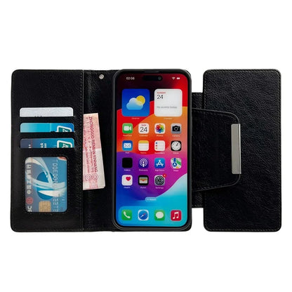 For iPhone 16 Plus Case Detachable 2-in-1 Magnetic Closure PU Leather Wallet Phone Case