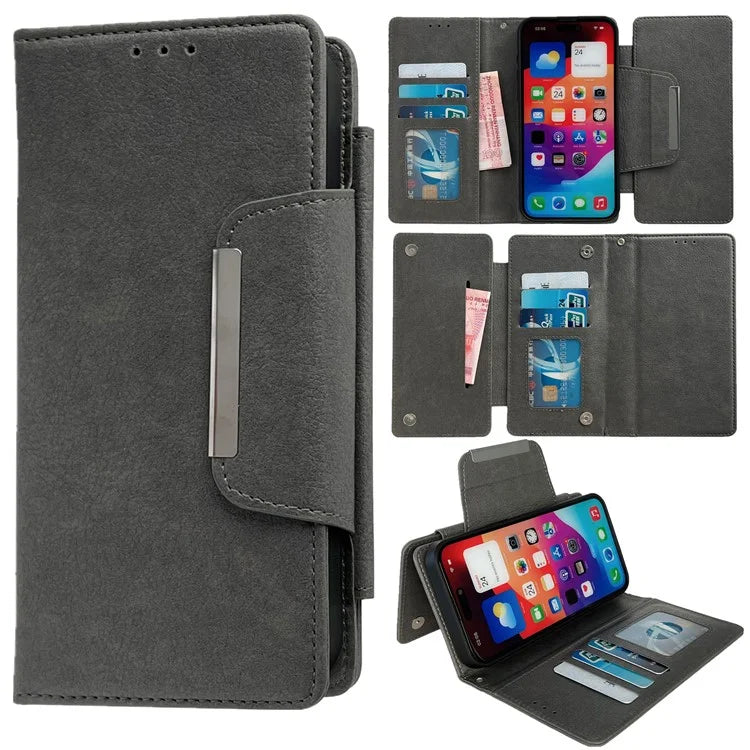 For iPhone 16 Plus Case Detachable 2-in-1 Magnetic Closure PU Leather Wallet Phone Case
