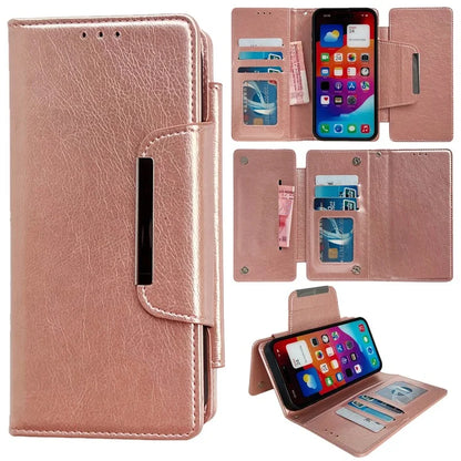 For iPhone 16 Plus Case Detachable 2-in-1 Magnetic Closure PU Leather Wallet Phone Case