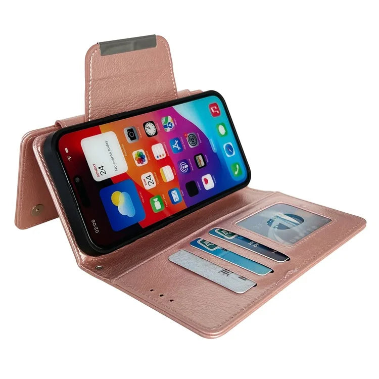 For iPhone 16 Plus Case Detachable 2-in-1 Magnetic Closure PU Leather Wallet Phone Case