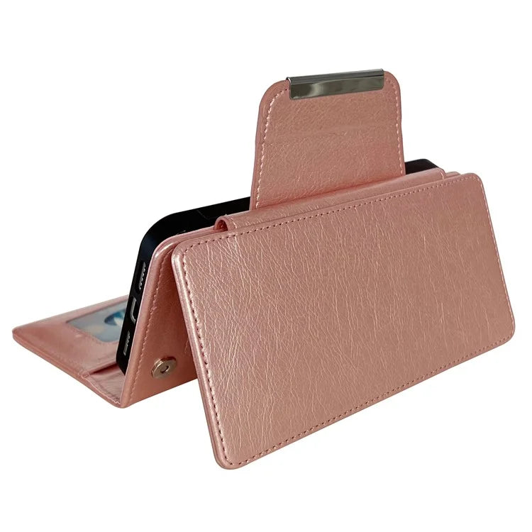 For iPhone 16 Plus Case Detachable 2-in-1 Magnetic Closure PU Leather Wallet Phone Case