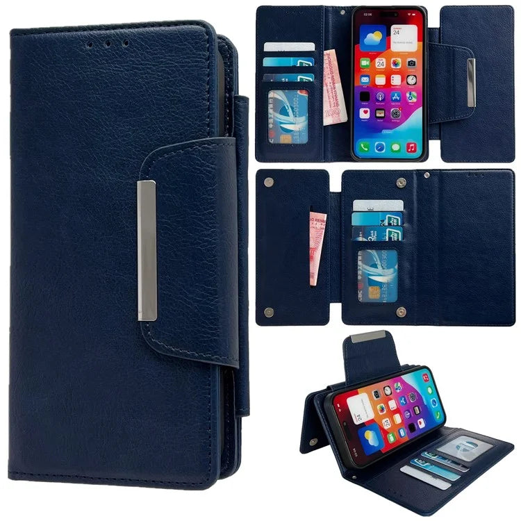 For iPhone 16 Plus Case Detachable 2-in-1 Magnetic Closure PU Leather Wallet Phone Case