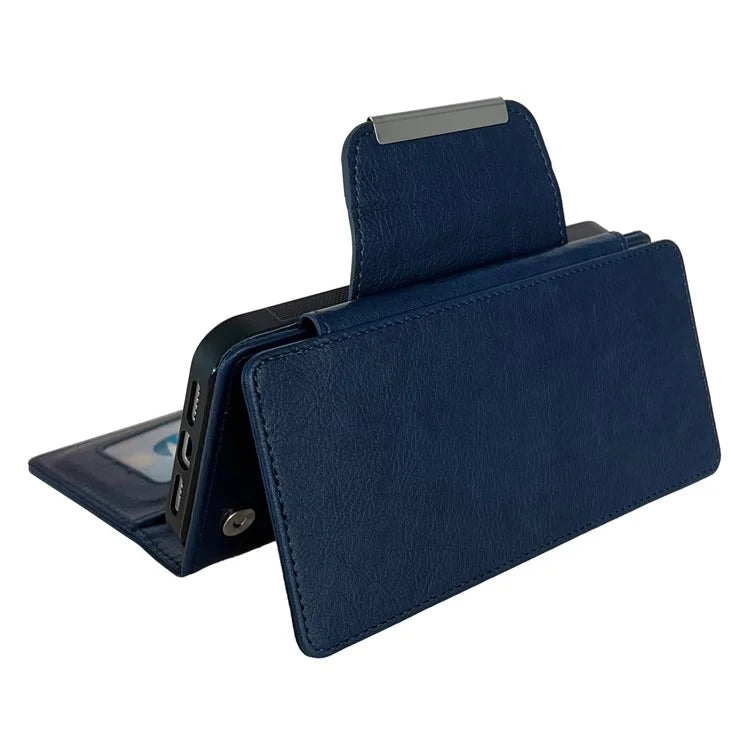 For iPhone 16 Plus Case Detachable 2-in-1 Magnetic Closure PU Leather Wallet Phone Case