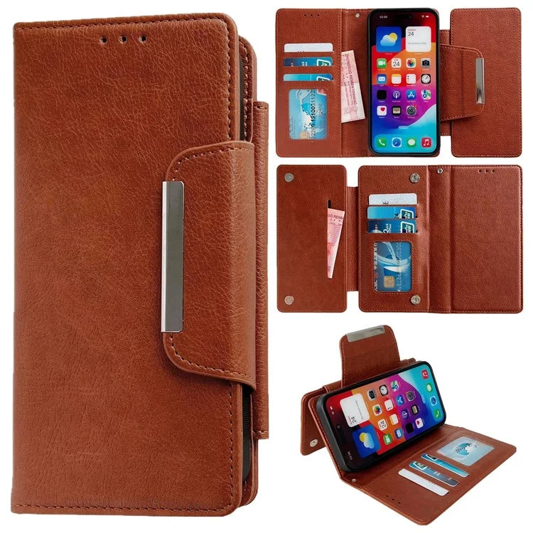 For iPhone 16 Plus Case Detachable 2-in-1 Magnetic Closure PU Leather Wallet Phone Case