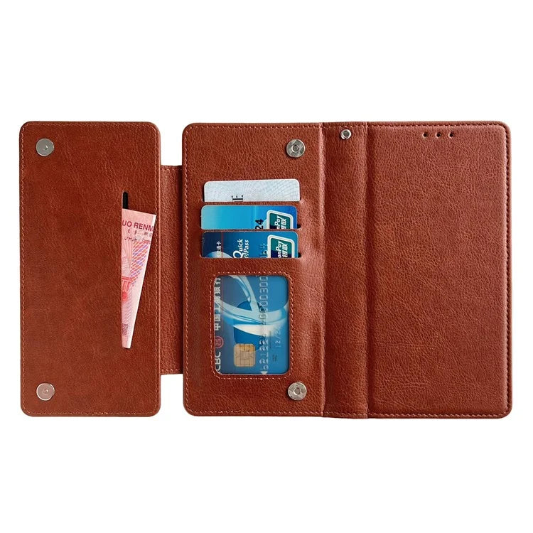 For iPhone 16 Plus Case Detachable 2-in-1 Magnetic Closure PU Leather Wallet Phone Case