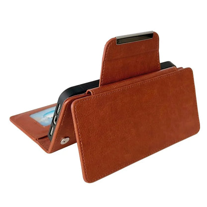 For iPhone 16 Plus Case Detachable 2-in-1 Magnetic Closure PU Leather Wallet Phone Case