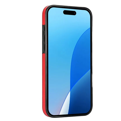 For iPhone 16 Pro Max Case Card Slot Slim-Fit PU+TPU Mobile Cover