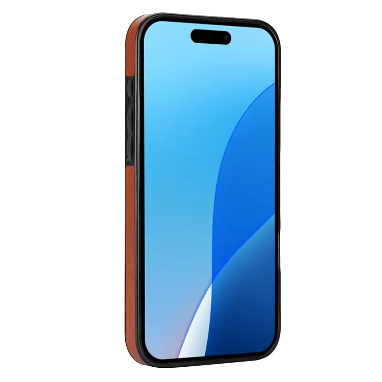 For iPhone 16 Pro Max Case Card Slot Slim-Fit PU+TPU Mobile Cover