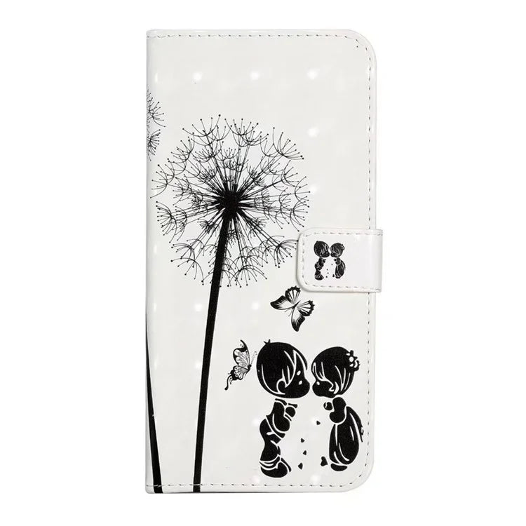 For Google Pixel 9 / Pixel 9 Pro Case 3D Creative Pattern PU Leather Stand Phone Cover