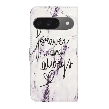 For Google Pixel 9 / Pixel 9 Pro Case 3D Creative Pattern PU Leather Stand Phone Cover