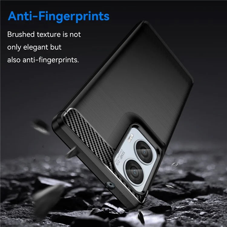 For Motorola Moto G85 5G / S50 Neo 5G Case Carbon Fiber Texture TPU Brushed Phone Cover