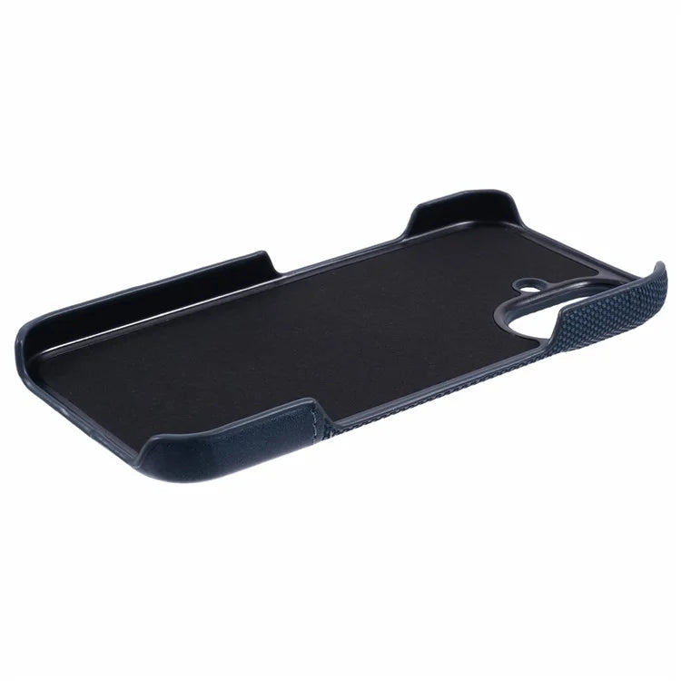 For iPhone 16 Case PU Leather+PC Splicing Anti-Slip Phone Cover