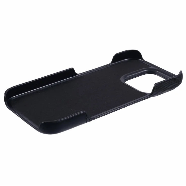For iPhone 16 Pro Case PU Leather+PC Splicing Anti-Slip Phone Cover